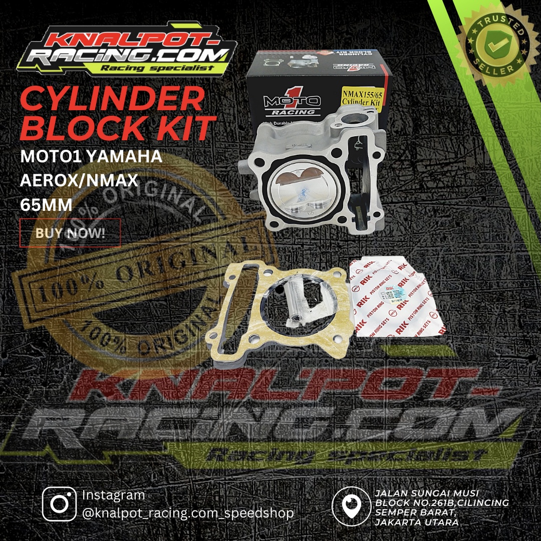CYLINDER BLOCK KIT MOTO1 YAMAHA AEROX/NMAX 65MM